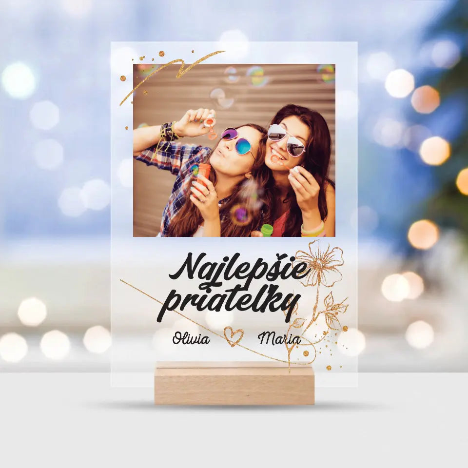 Najlepšie priateľky - Tričko so svojou fotografiou