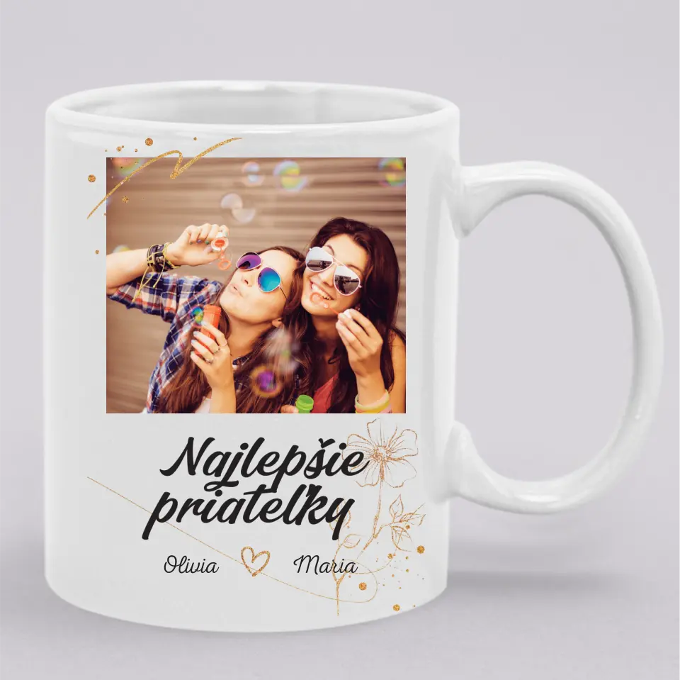 Najlepšie priateľky - Tričko so svojou fotografiou