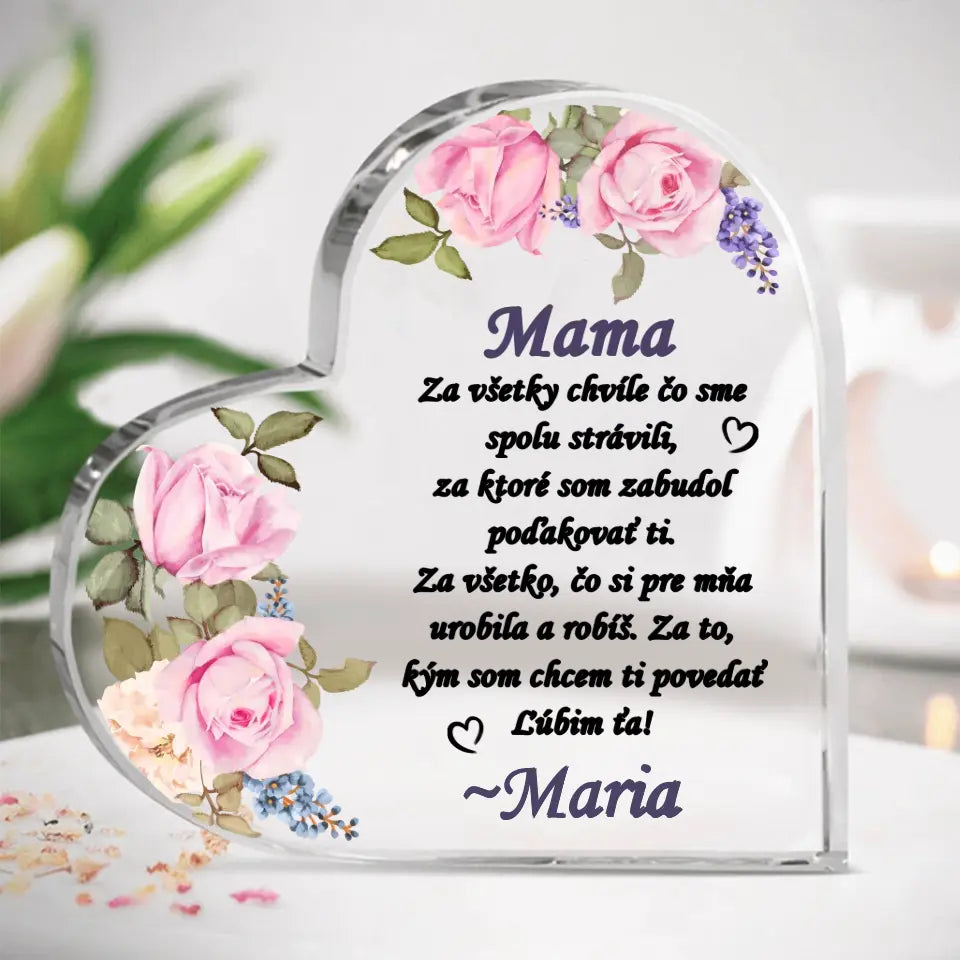 MAMA ZA VŠETKY CHVÍLE ČO SME SPOLU STRÁVILI