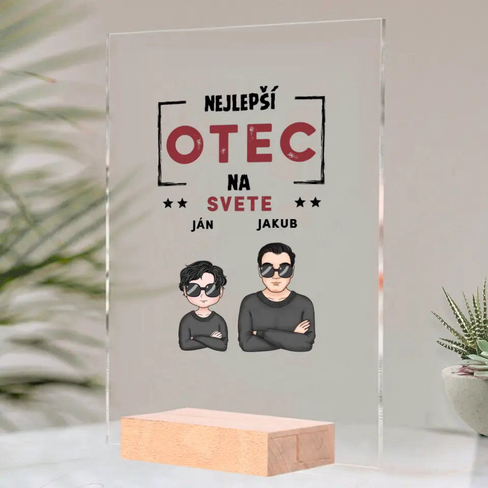 Akrylové sklo - Najlepší otec na svete