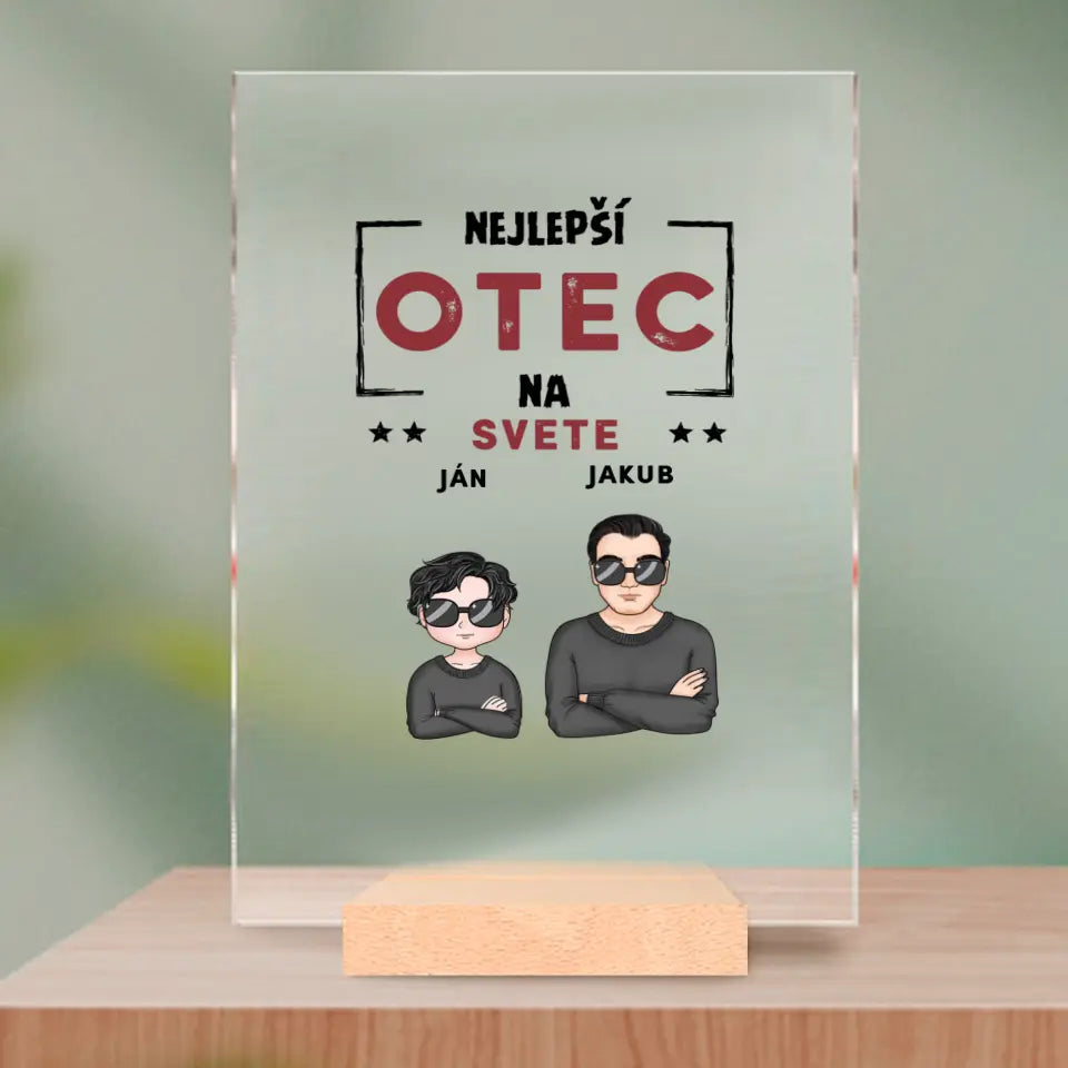 Akrylové sklo - Najlepší otec na svete