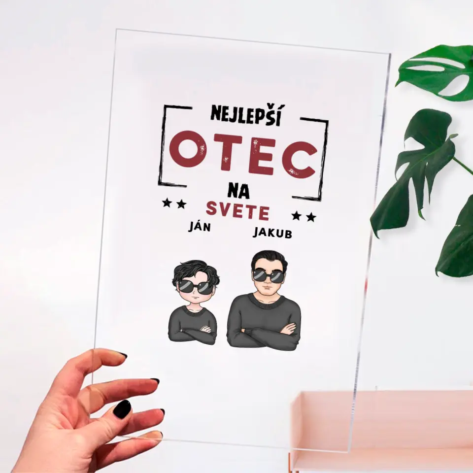 Akrylové sklo - Najlepší otec na svete
