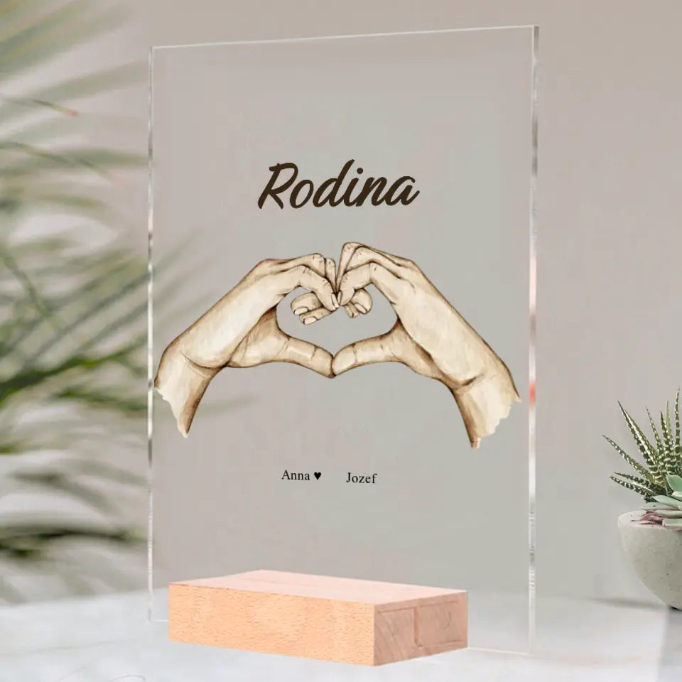 Obliečka na vankúš - Rodinné srdce