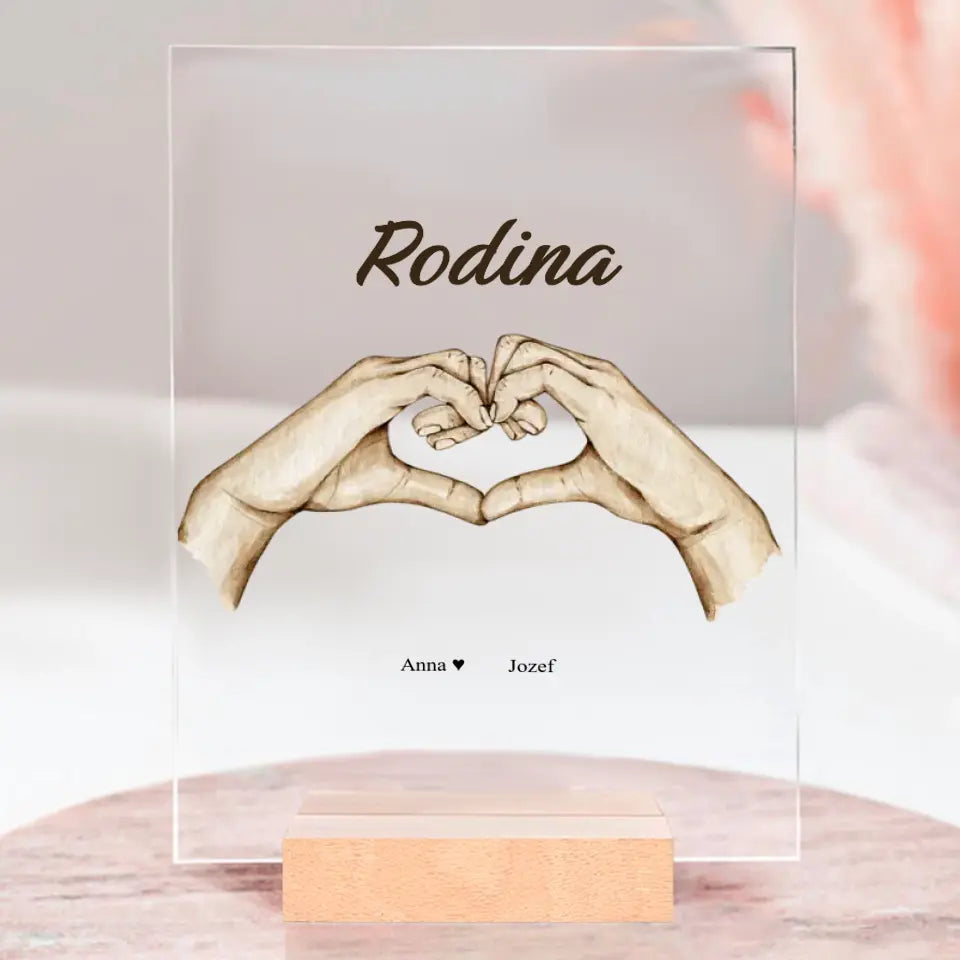 Obliečka na vankúš - Rodinné srdce