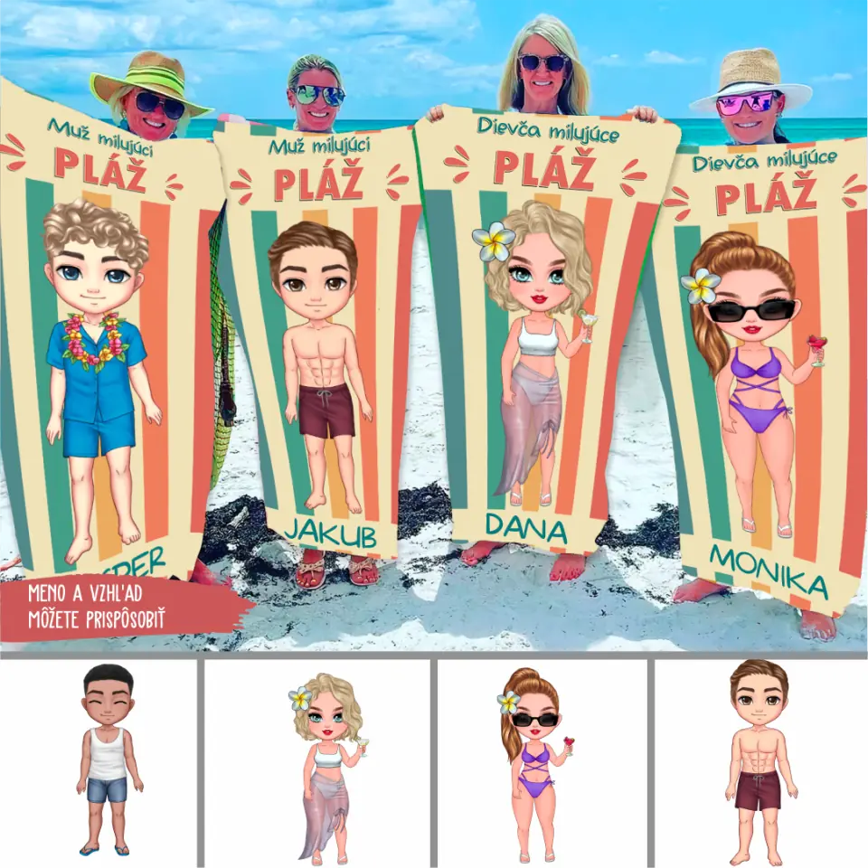 Plážový uterák Darček Pre Frajerku Dievča milujúce pláž