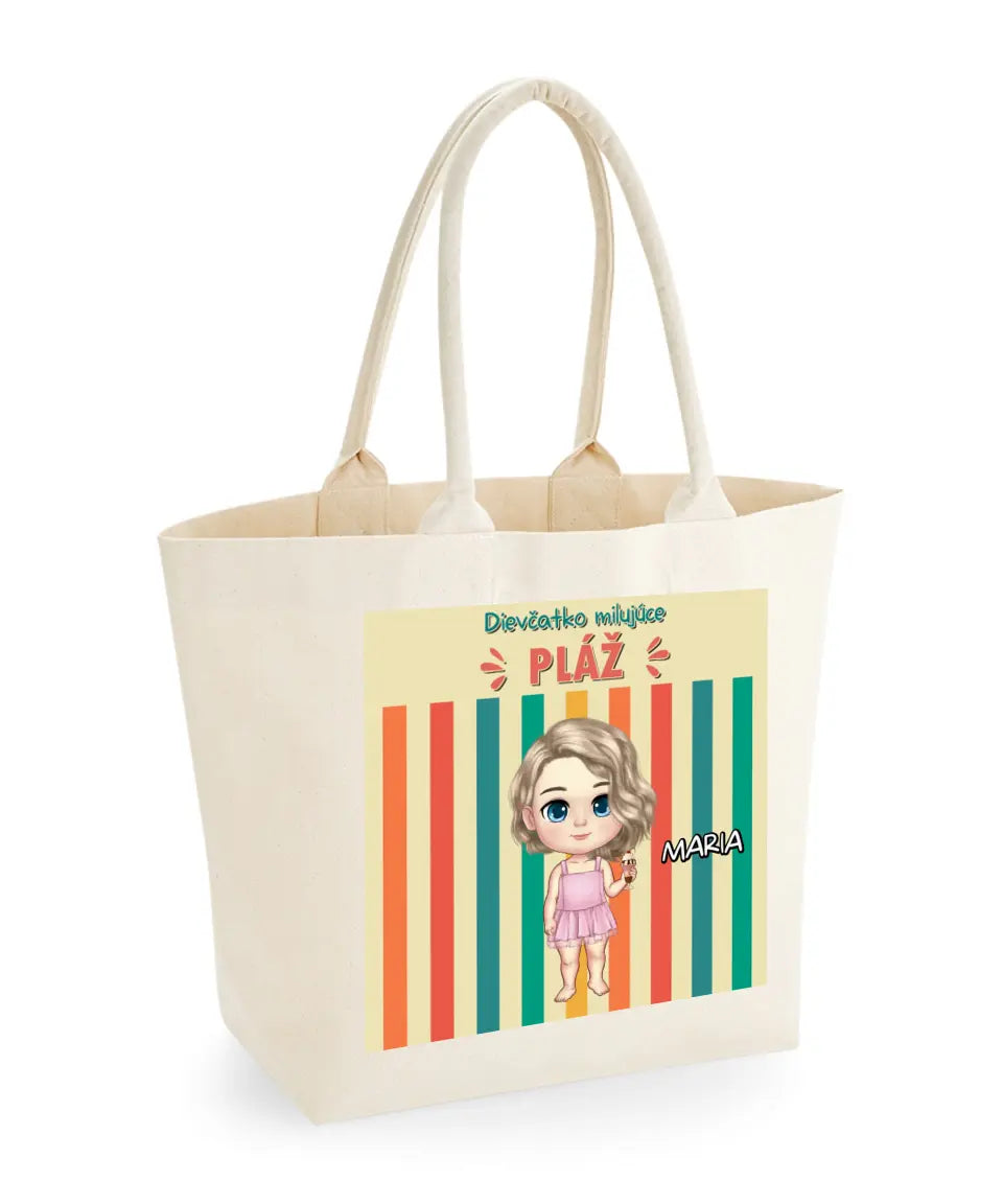 Dievča milujúce pláž