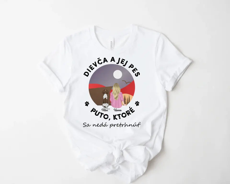 Dievča a jej domáci miláčik