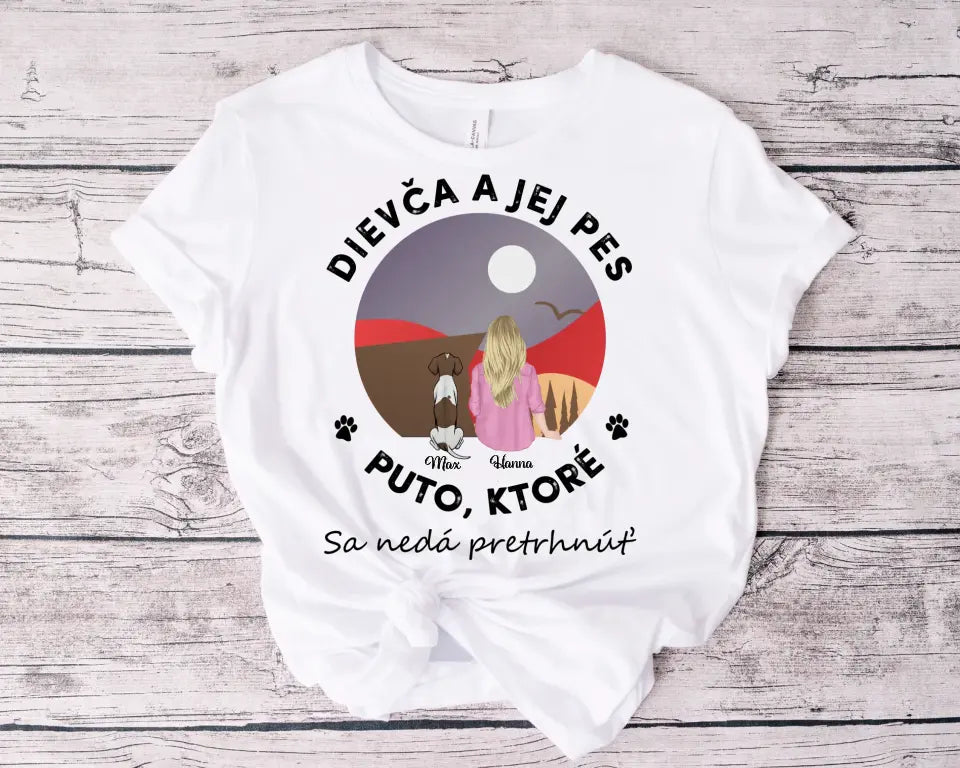 Dievča a jej domáci miláčik