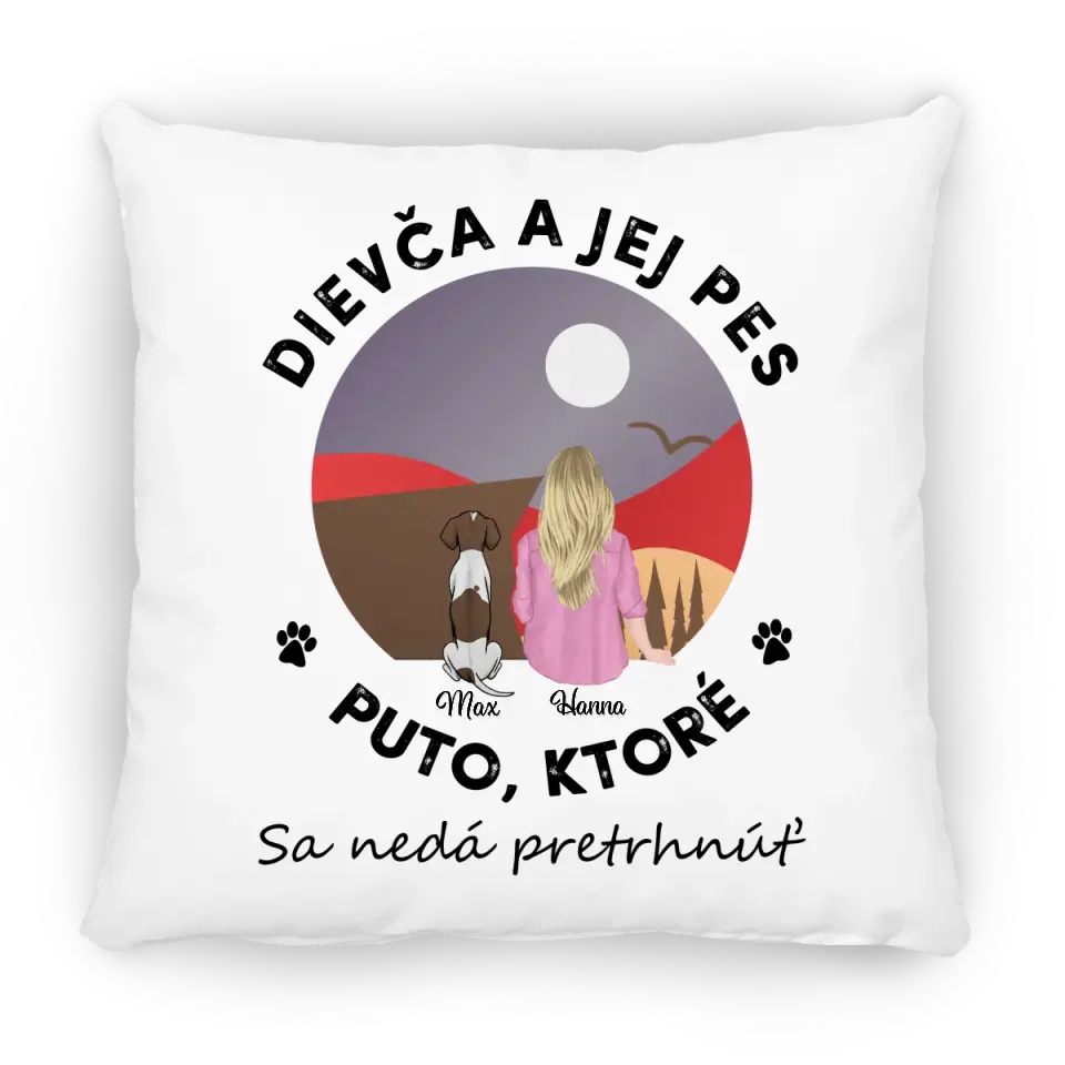 Dievča a jej domáci miláčik