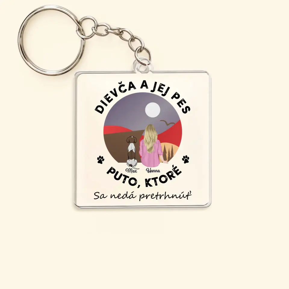 Dievča a jej domáci miláčik