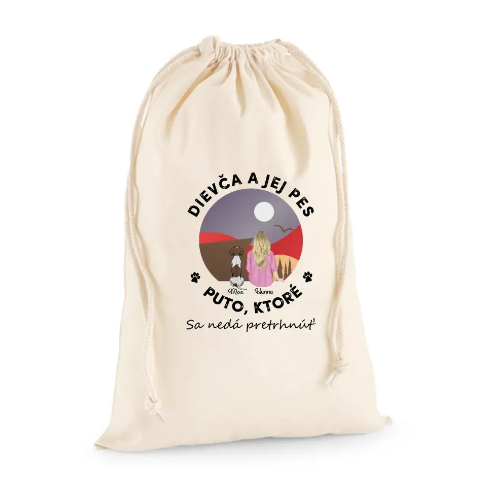 Dievča a jej domáci miláčik