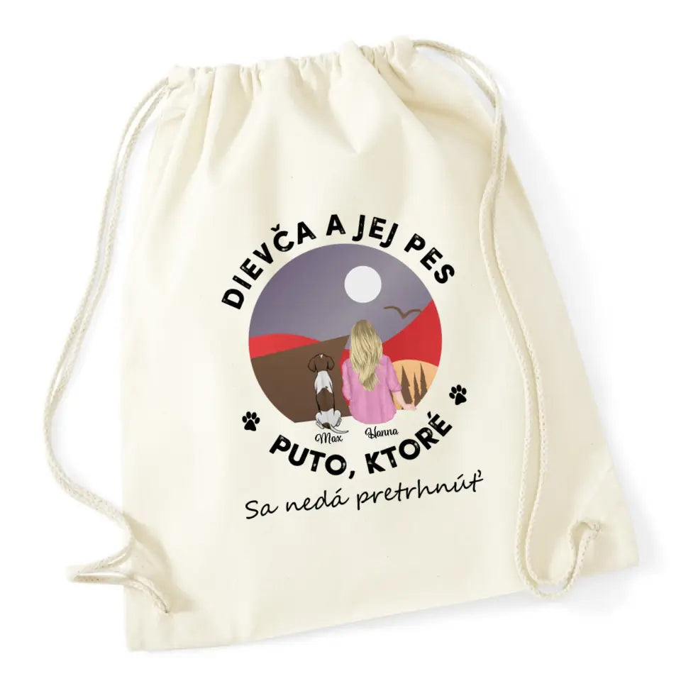 Dievča a jej domáci miláčik