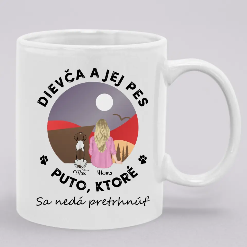 Dievča a jej domáci miláčik