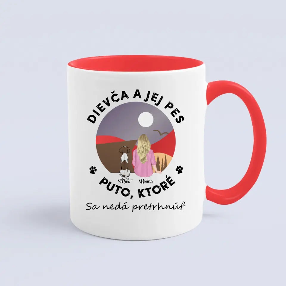 Dievča a jej domáci miláčik