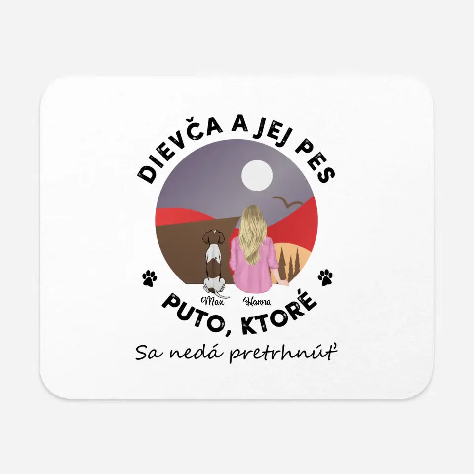 Dievča a jej domáci miláčik