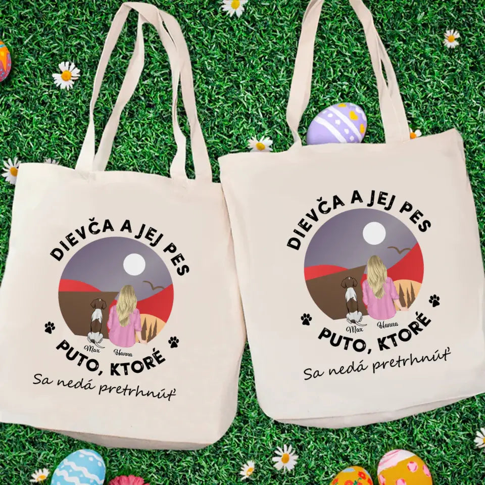 Dievča a jej domáci miláčik