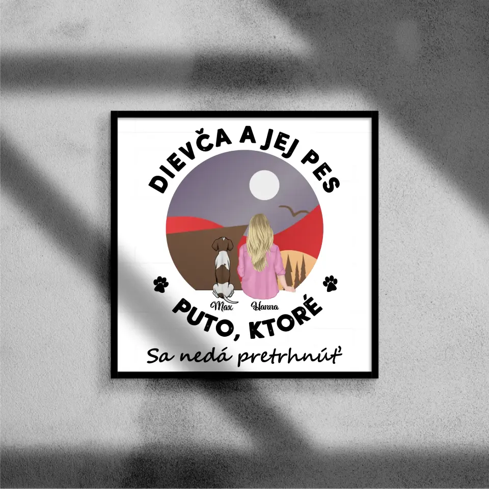 Dievča a jej domáci miláčik