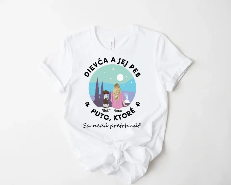 Dievča a jej domáce zvieratá