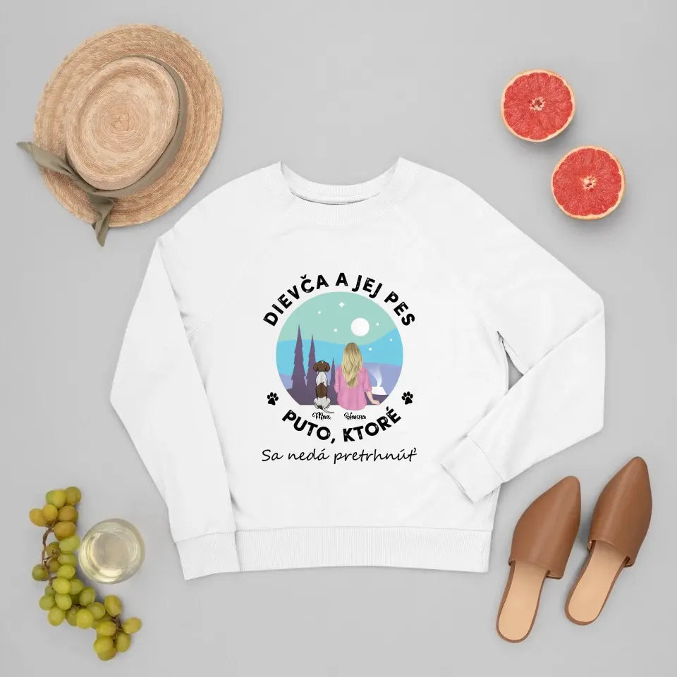 Dievča a jej domáce zvieratá