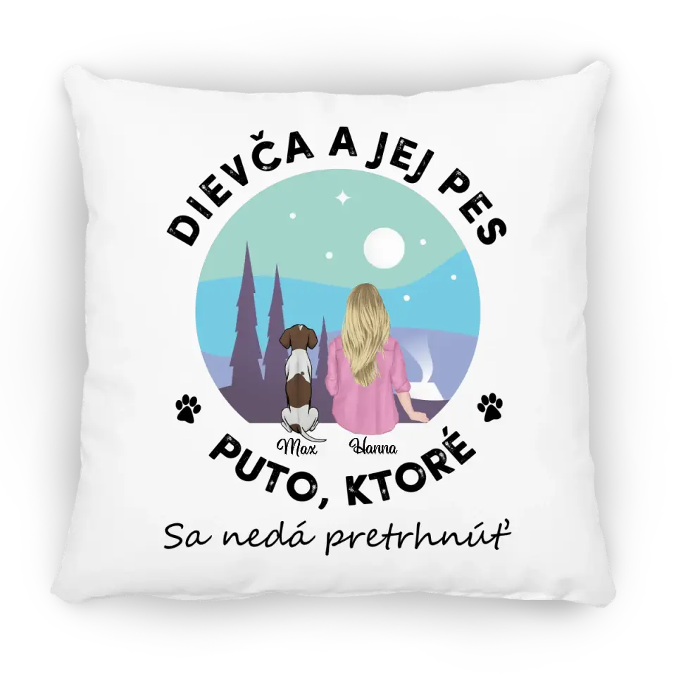 Dievča a jej domáce zvieratá