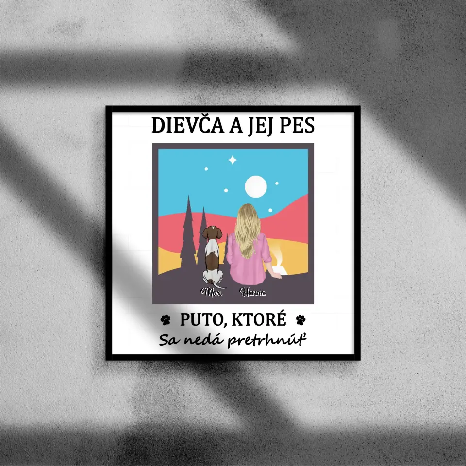 Dievča a jej pes. PUTO, KTORÉ SA NEDÁ PRETRHNÚŤ