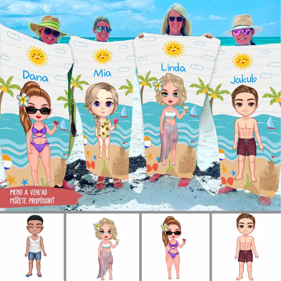 Plážový uterák Darceky Pre Priatelku Lato