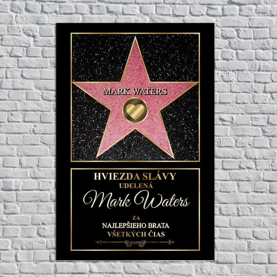 Hviezda slávy udelená Mark Waters za najlepšieho brata všetkých čias.