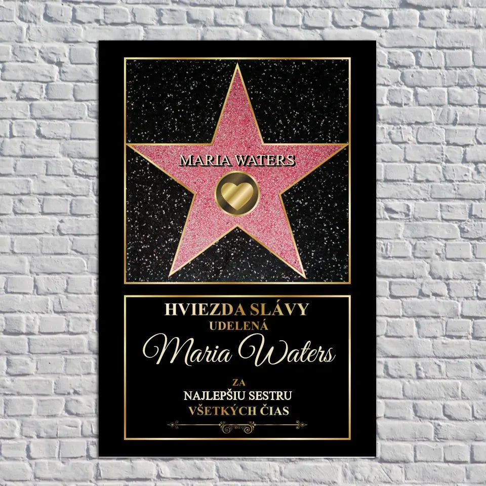 Hviezda slávy udelená Maria Waters za najlepšiu sestru všetkých čias.