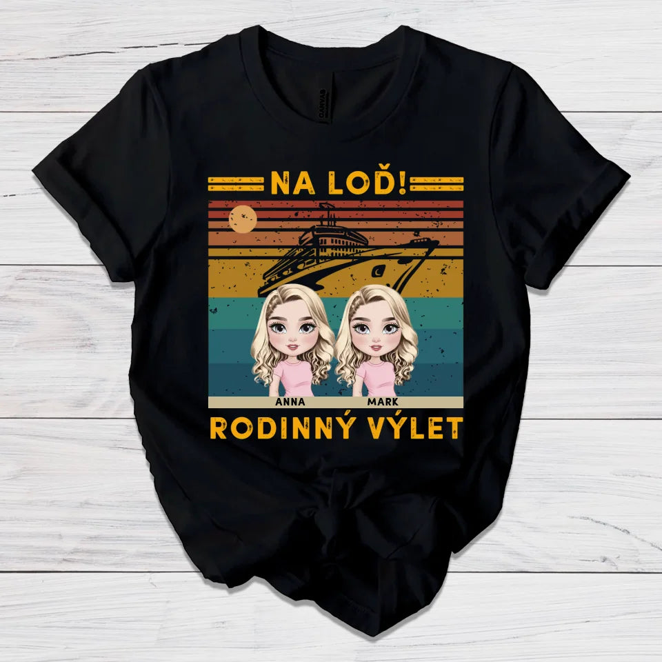 Rodinný výlet! Na loď!