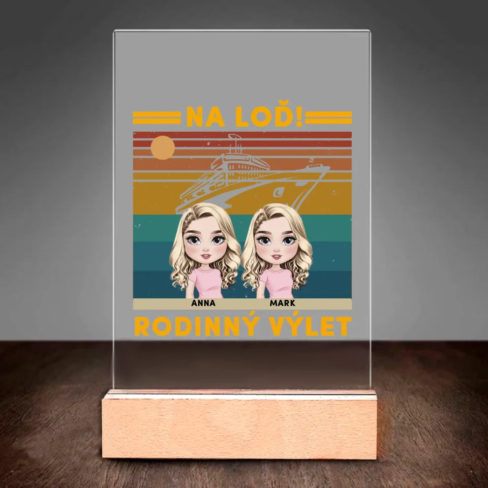 Rodinný výlet! Na loď!