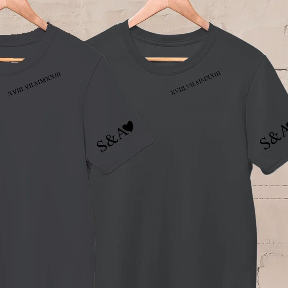 Tričko - Iniciály so srdcom