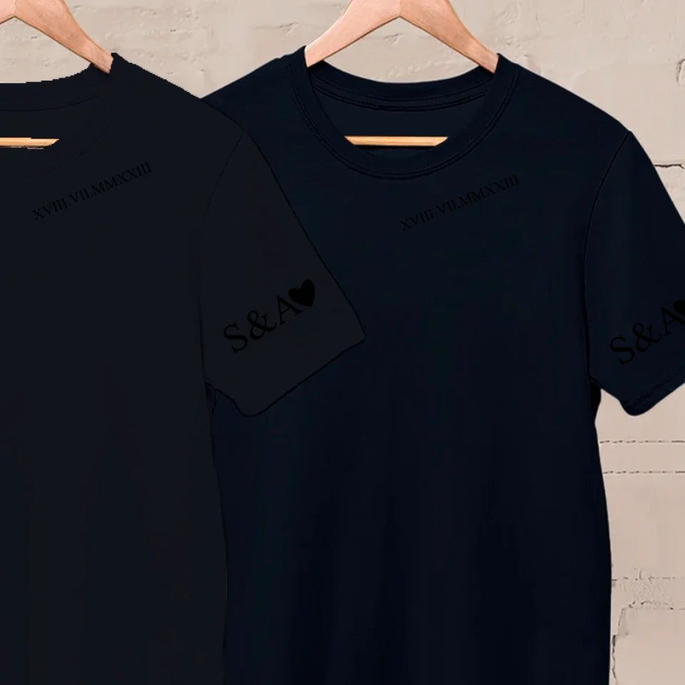 Tričko - Iniciály so srdcom