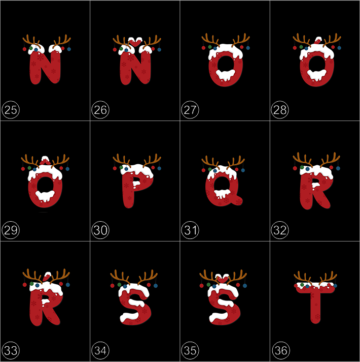 457 Vianočné tričko s vaším menom a písmenom