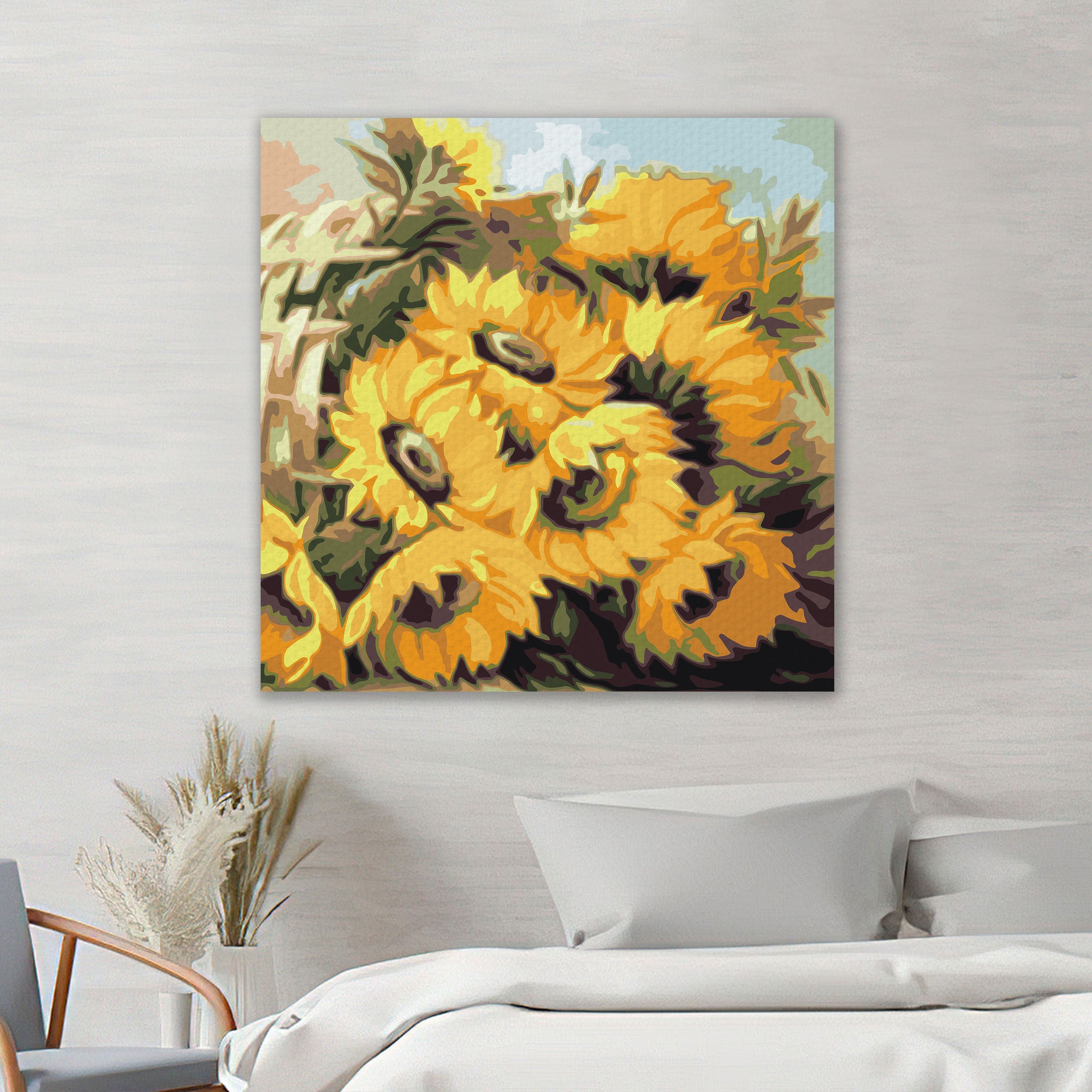 Slnečnice v košíku