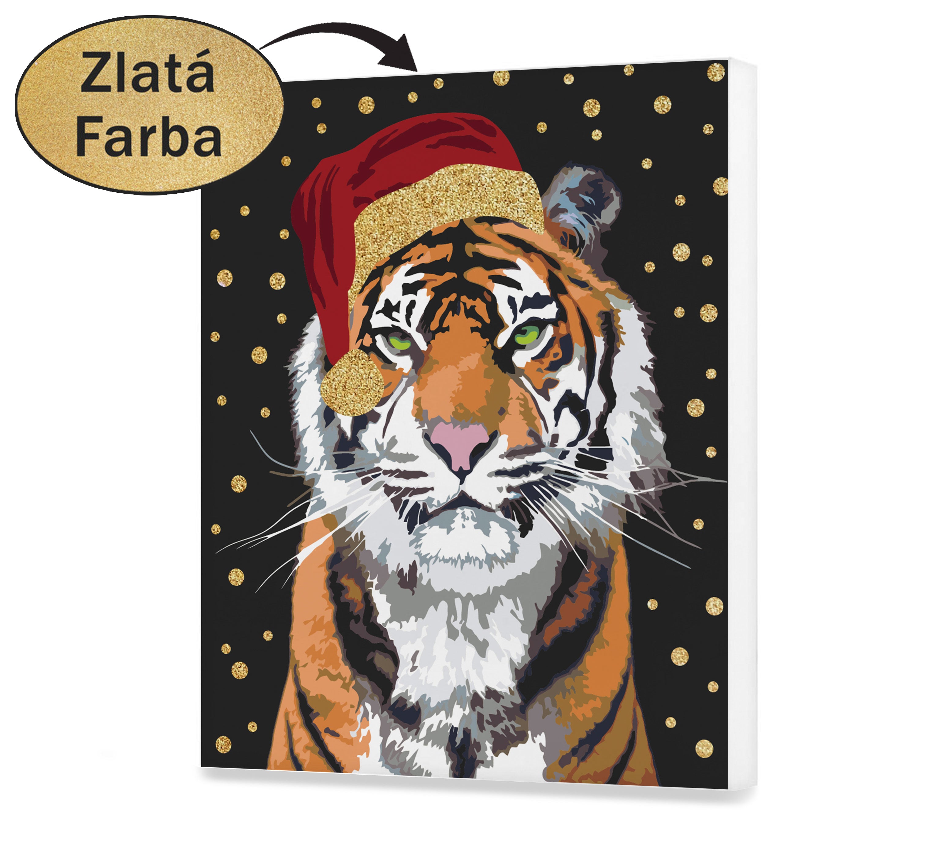 Plátno podľa čísla - Rok tigra 2022