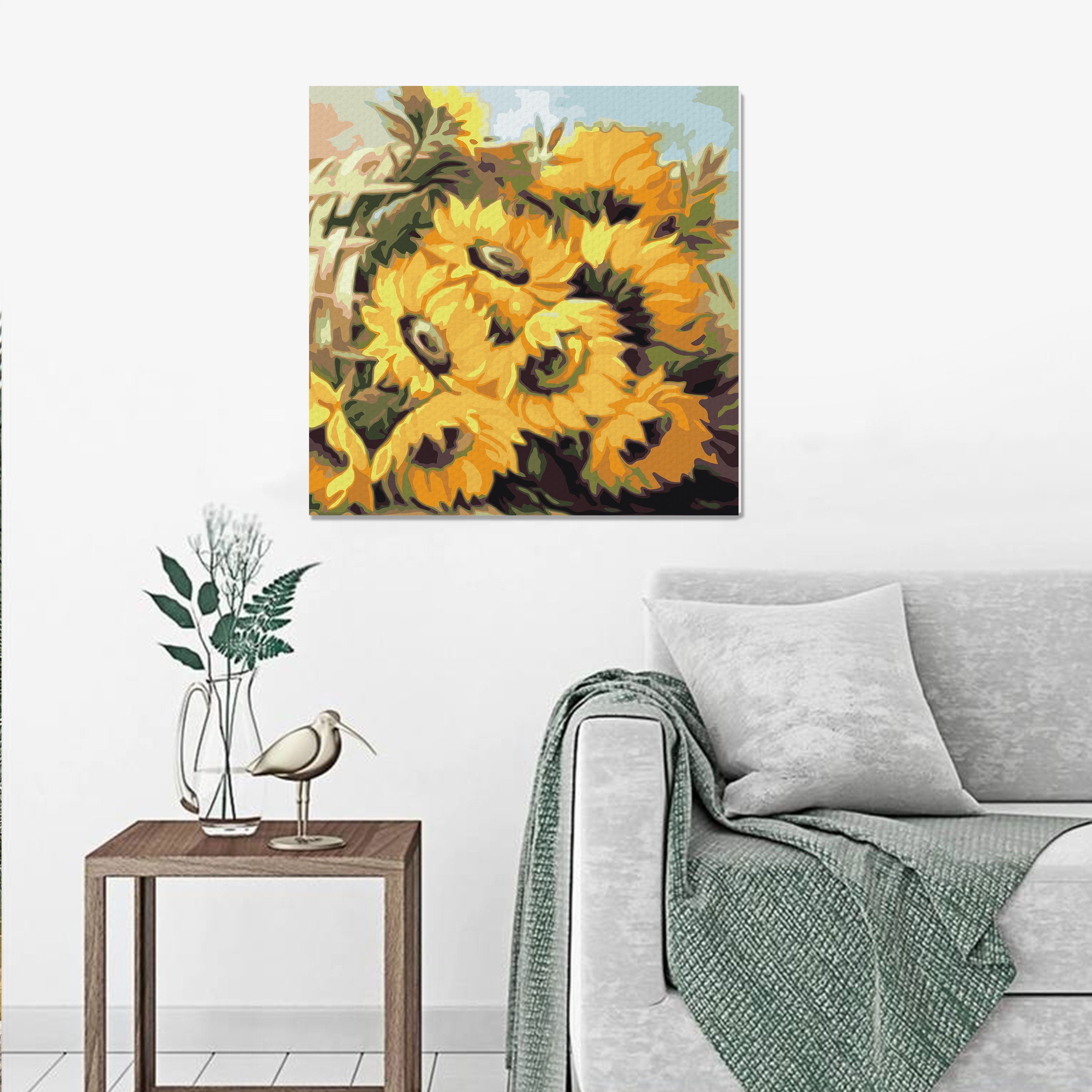 Slnečnice v košíku