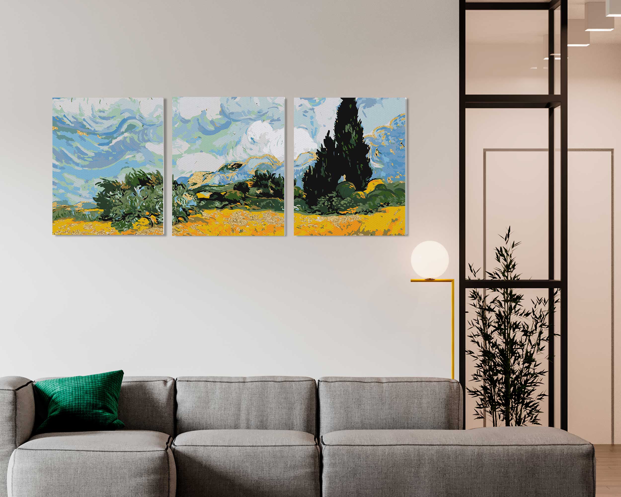 Panely Pole so Zlatou farbou (DA0701)