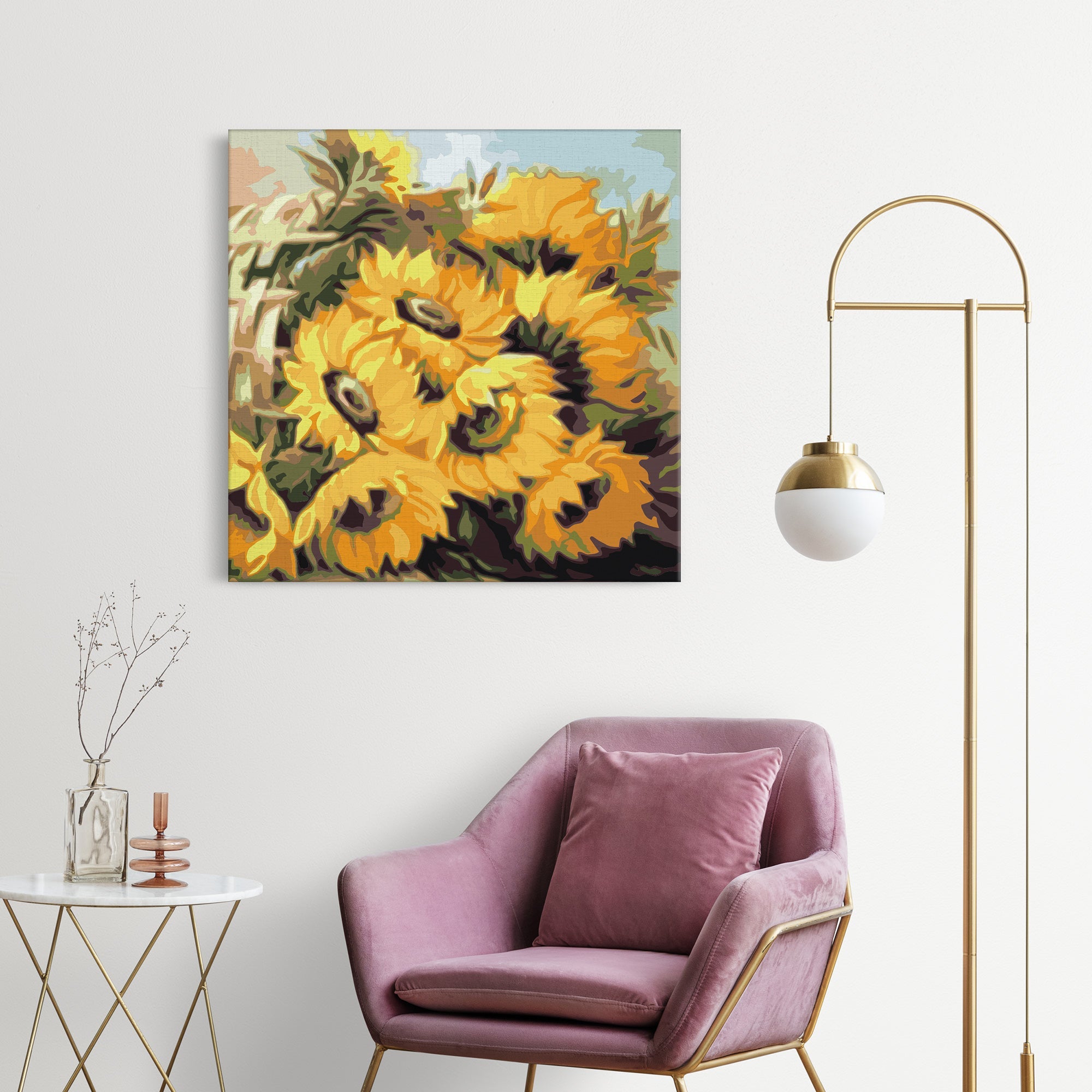 Slnečnice v košíku