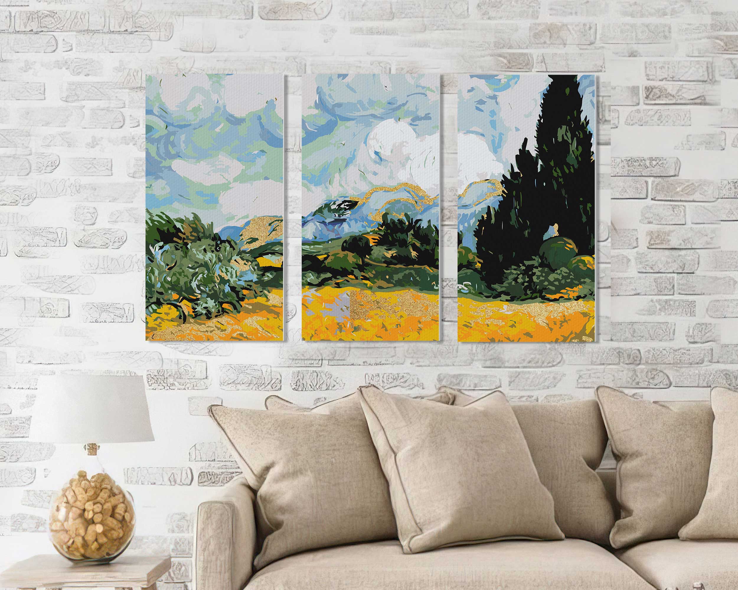 Panely Pole so Zlatou farbou (DA0701)