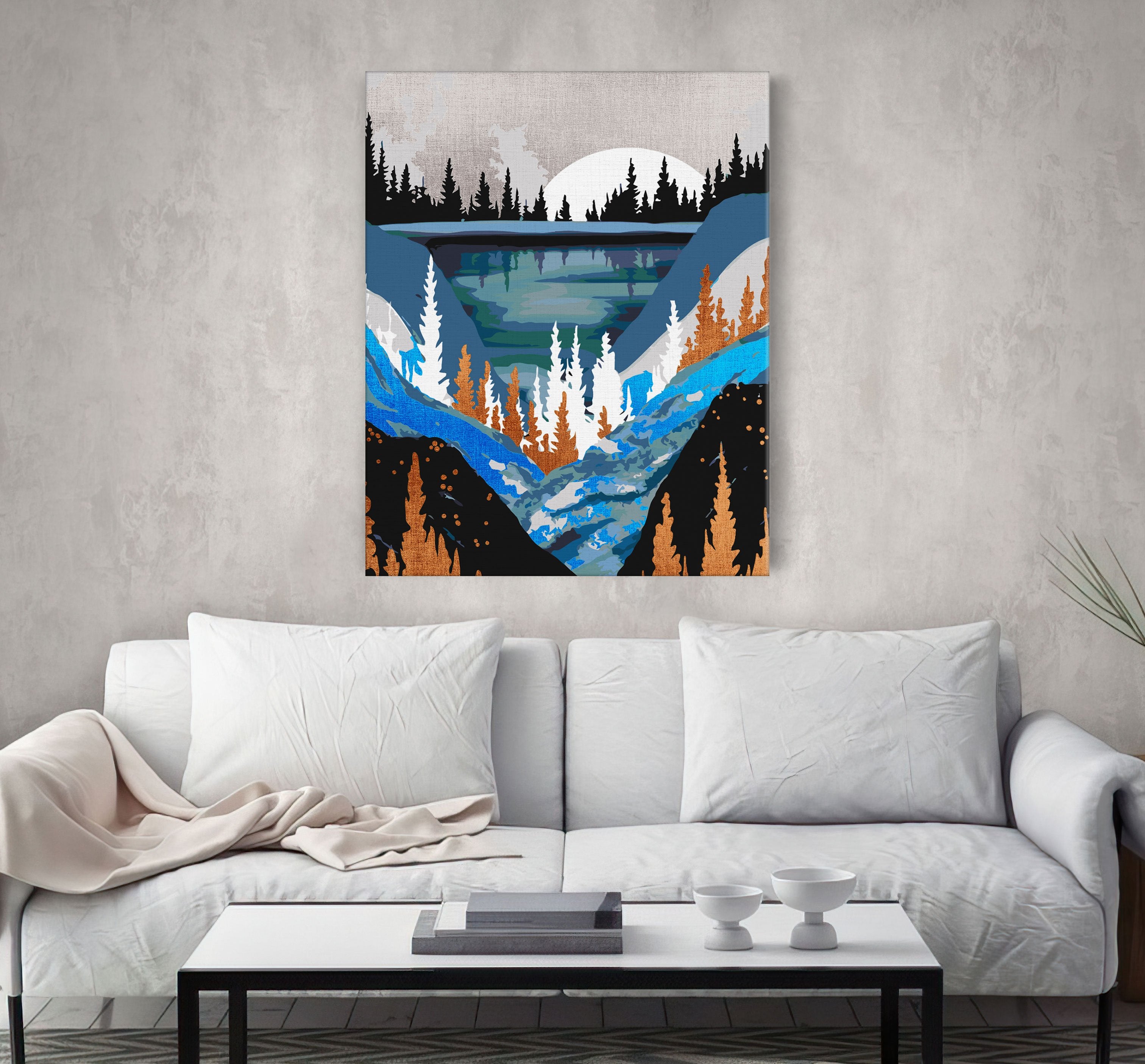 Nočný Mesiac Jazero (CH0652)