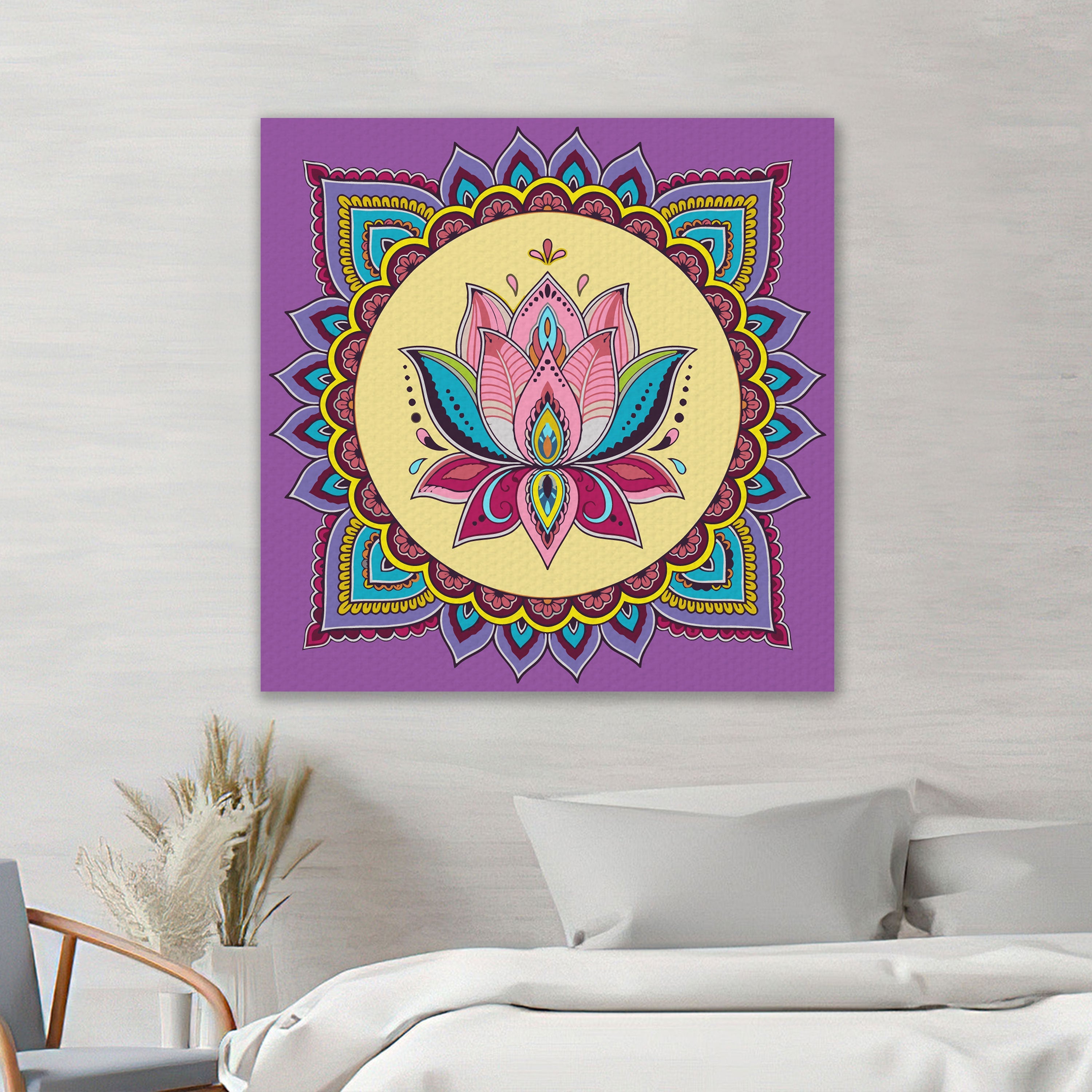 lotosový kvet v mandale