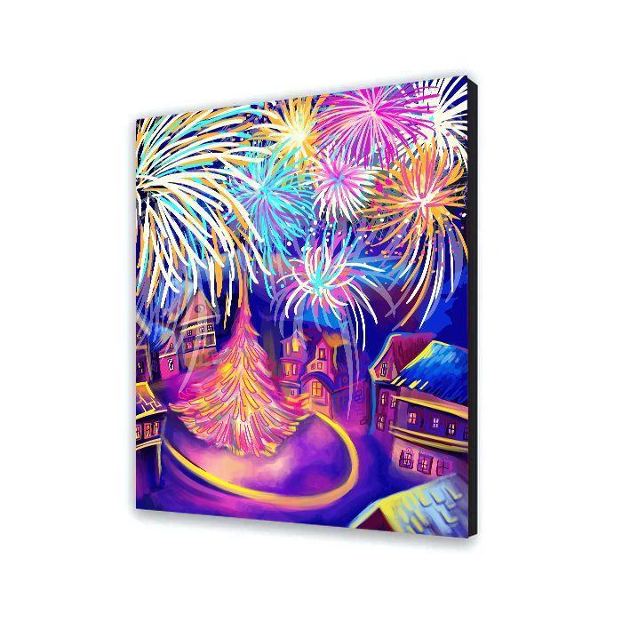 Malovanie podla cisel - Nový Rok