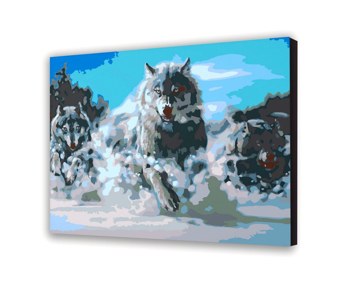 Malovanie podla cisel - Vlci