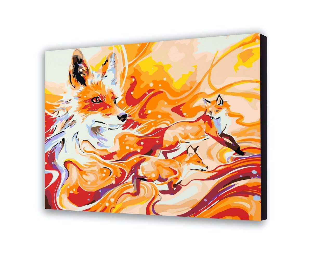 Malovanie podla cisel - Líšky