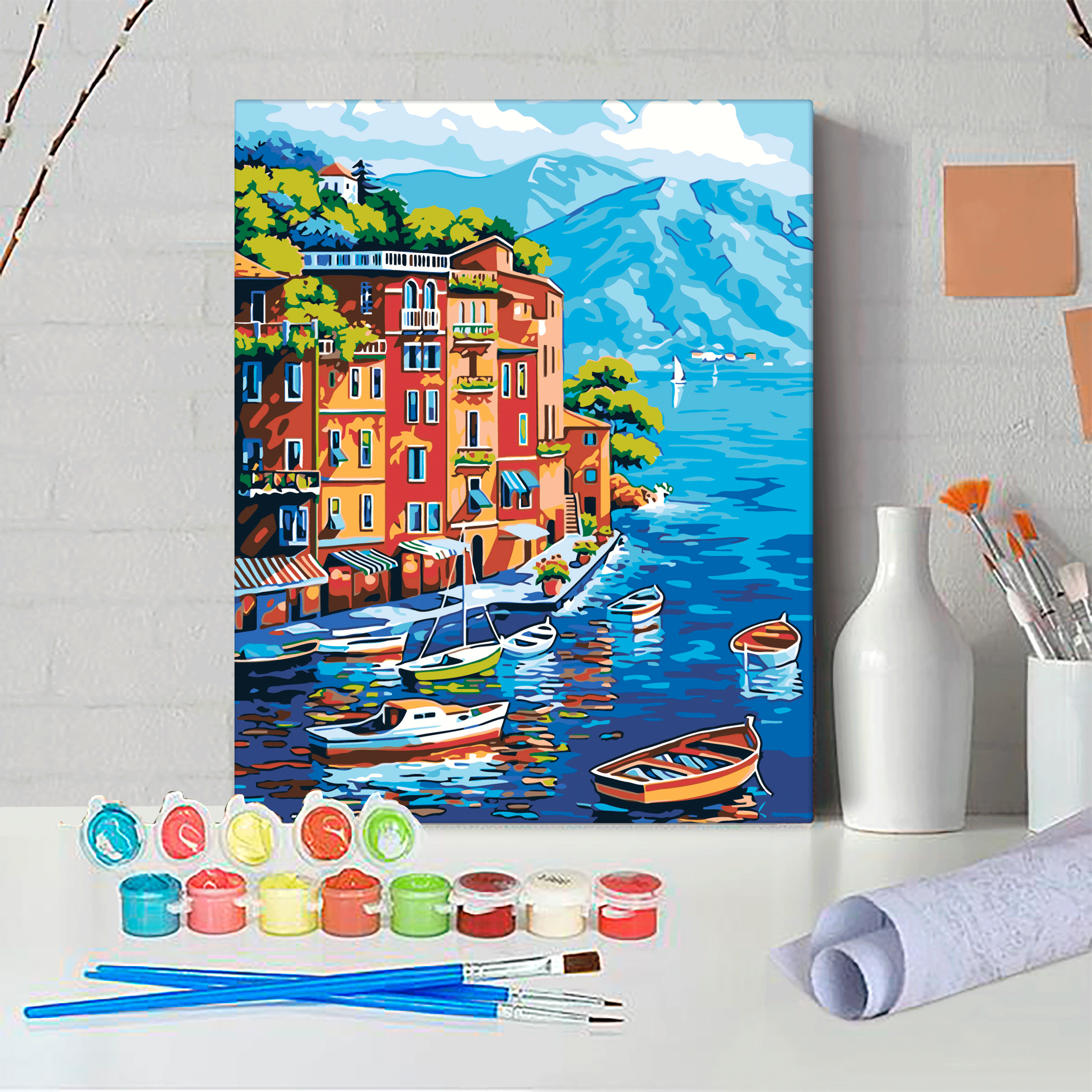 Maľovanie podľa cisel - Lode A Architektúra V Taliansku