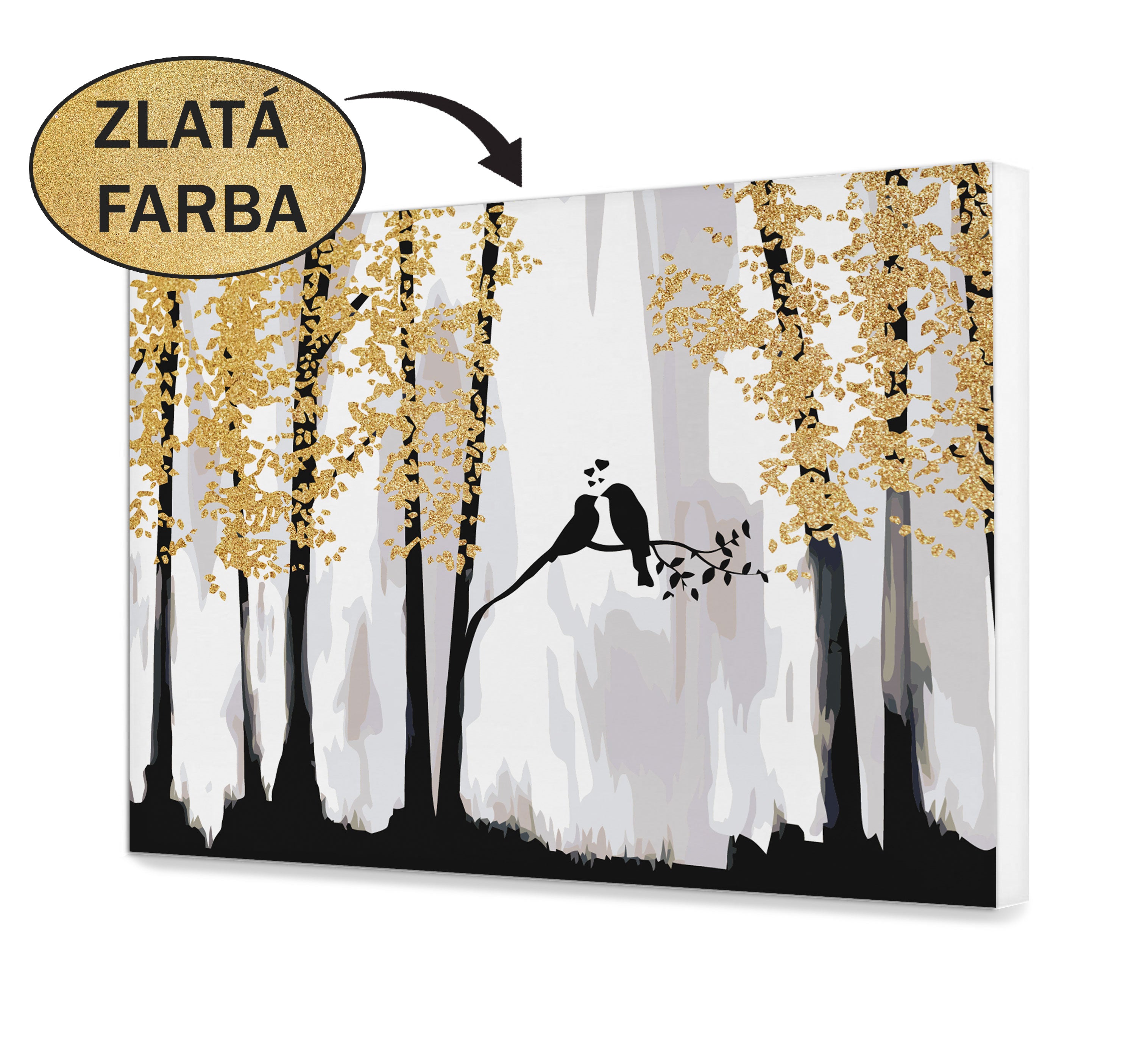 Maľovanie podľa cisel - Romantické vtáky