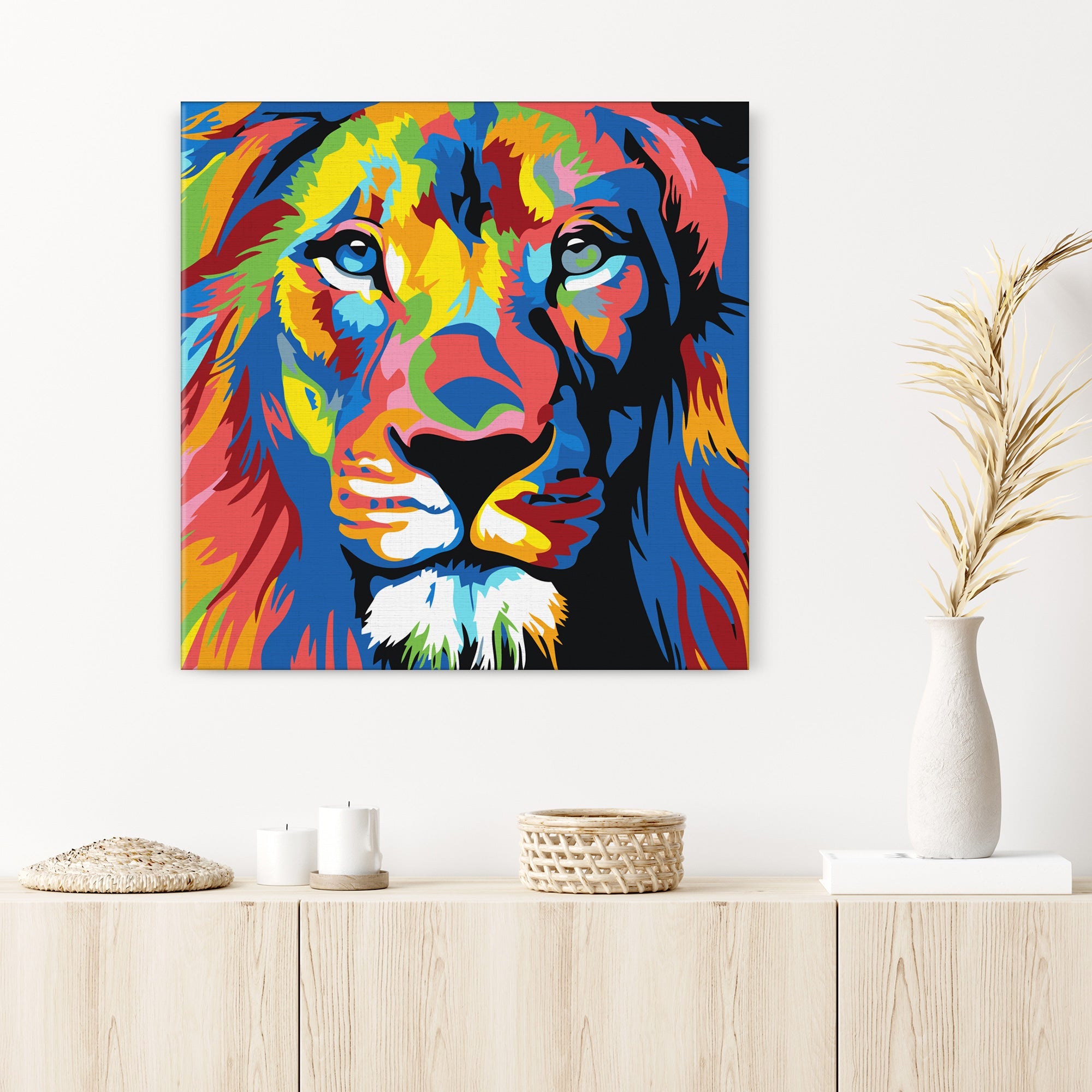 Farebný lev