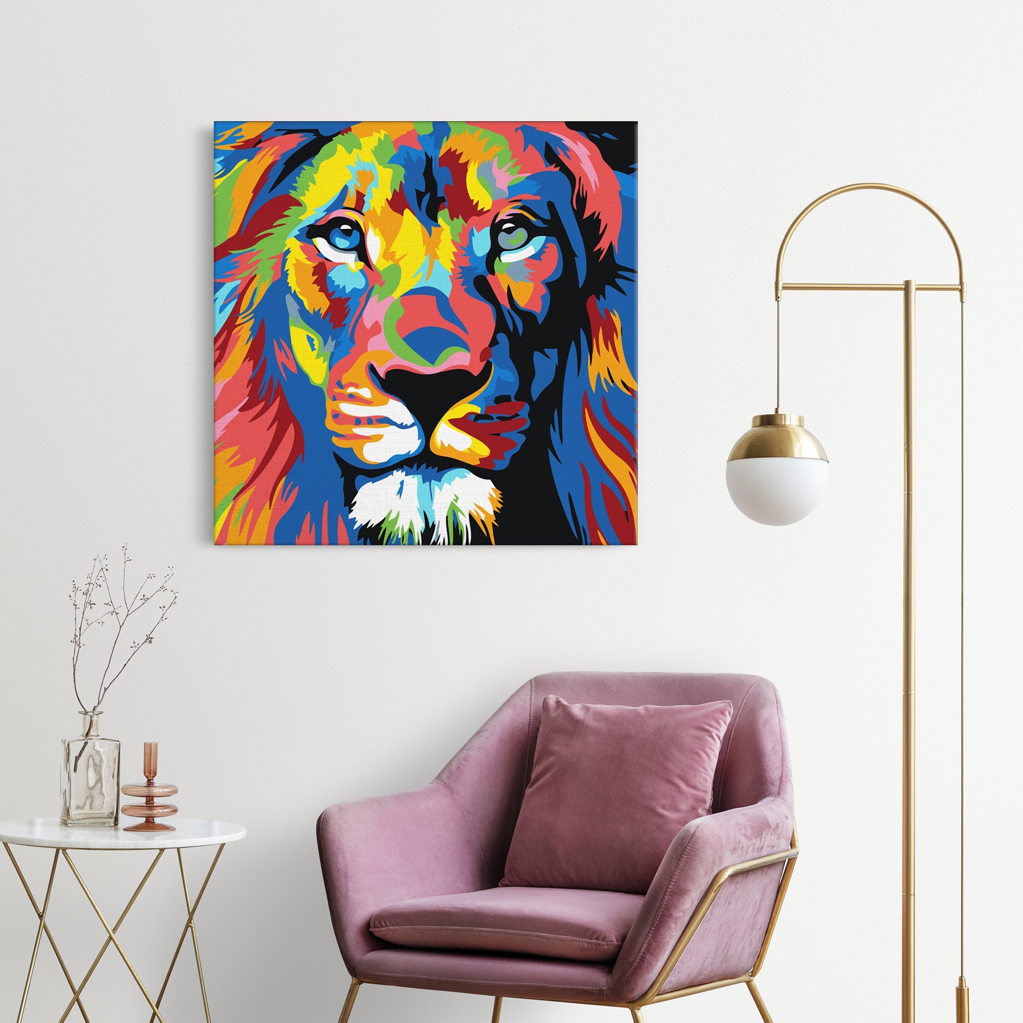 Farebný lev