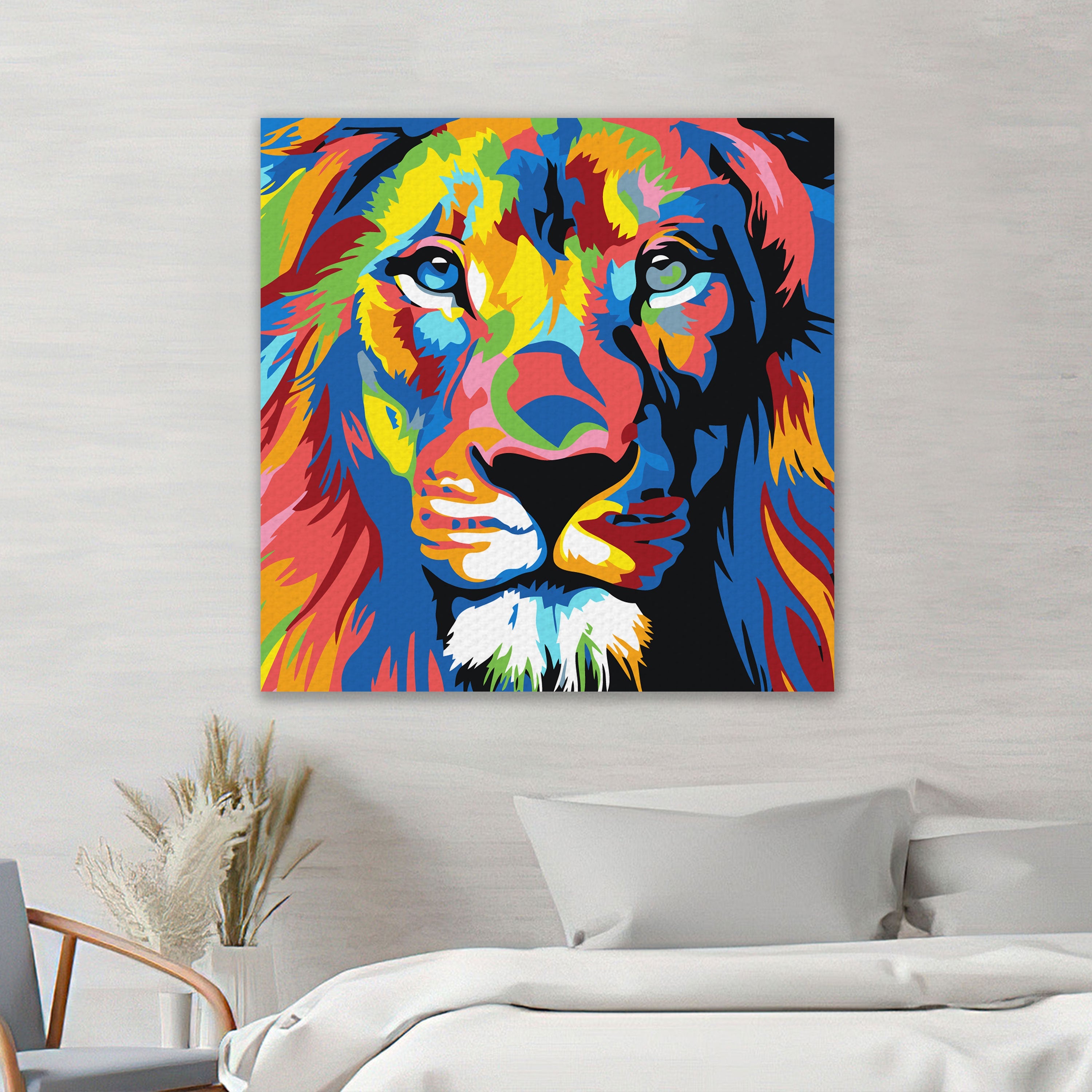 Farebný lev