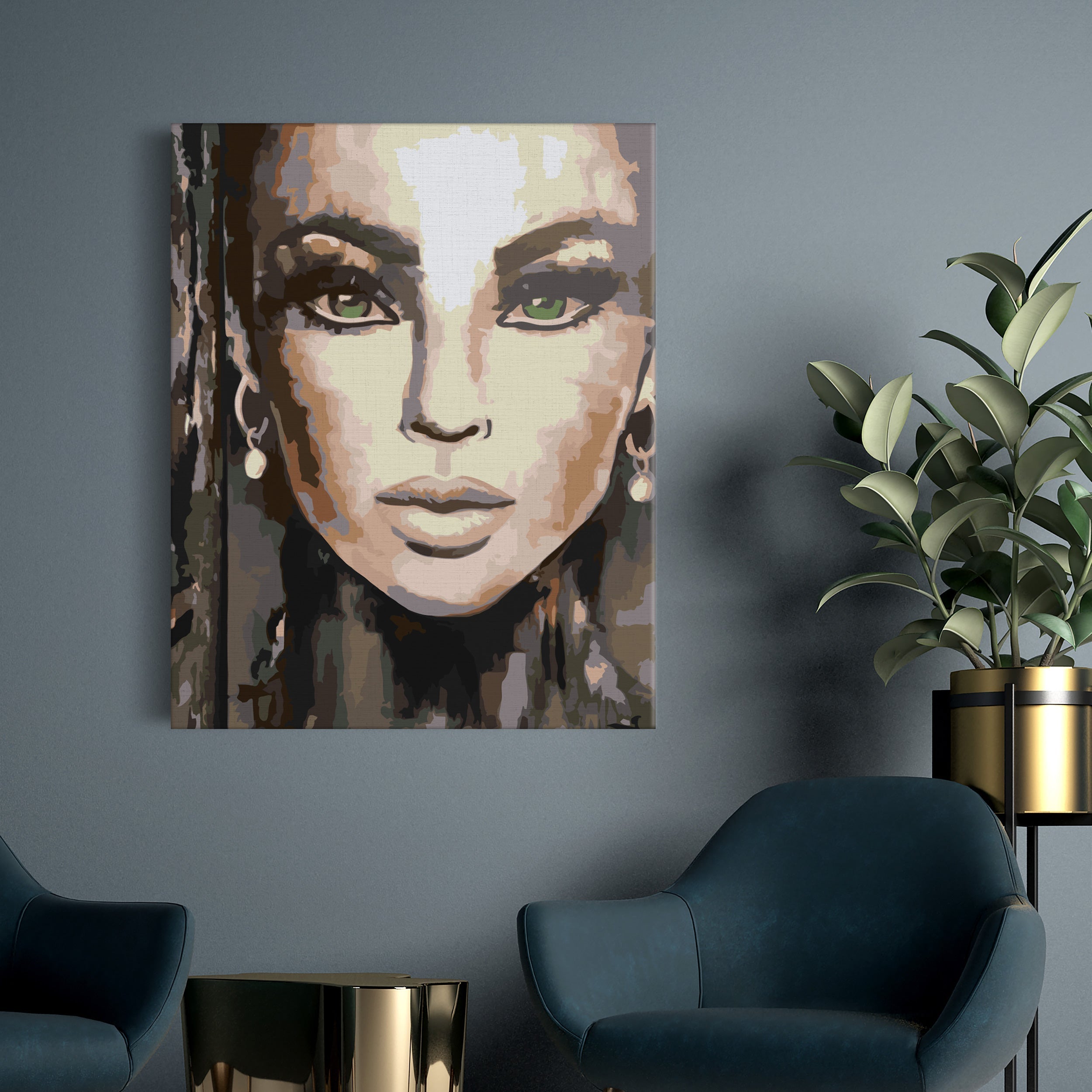 Dievčenské zelené oči (CH0731)